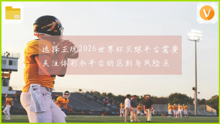 选择正规2026世界杯买球平台需要关注体彩和平台的区别与风险点